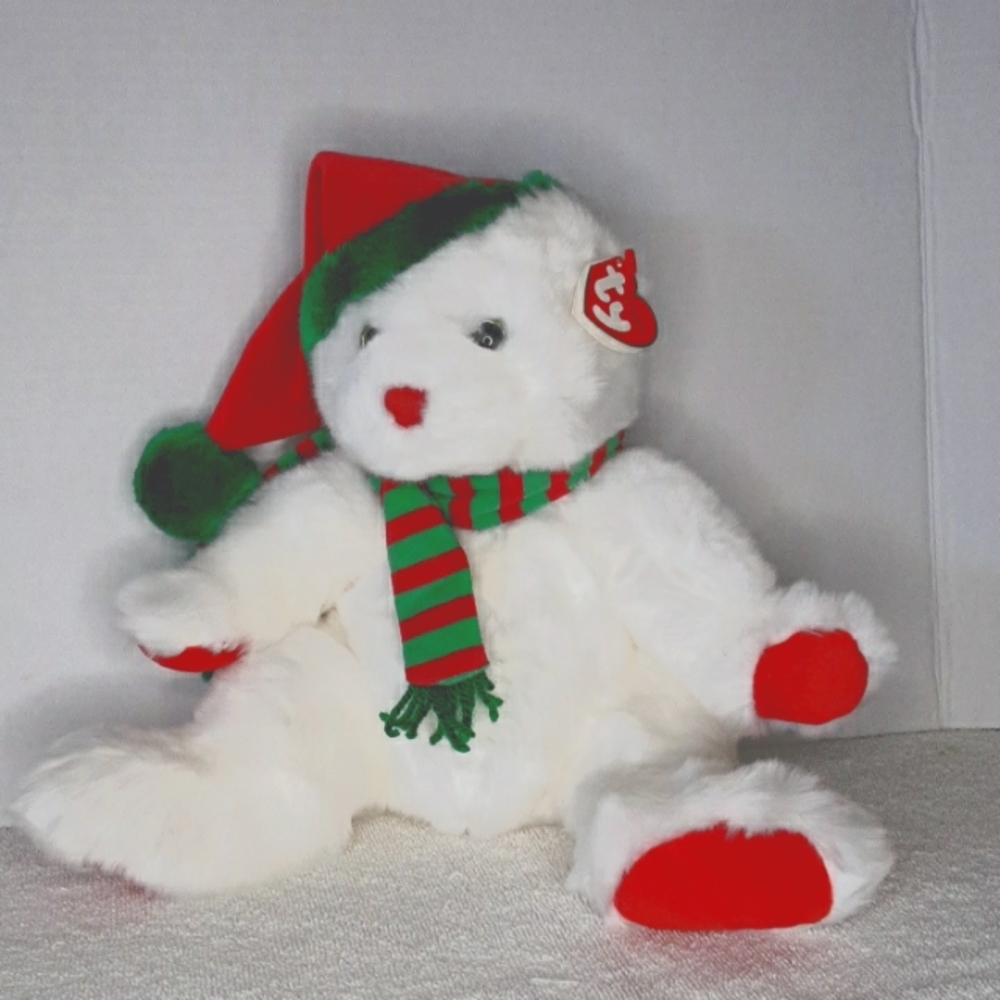TY CLASSIC CHRISTMAS BEANIE BEAR